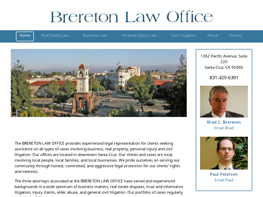 BRAD BRERETON Lawyer in SANTA CRUZ CA