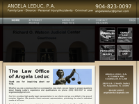 ANGELA LEDUC website screenshot