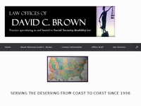 DAVID BROWN website screenshot