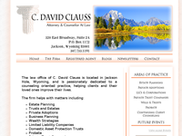 C DAVID CLAUSS website screenshot