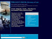 WILLIAM DAVIS website screenshot