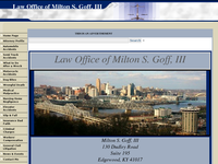 MILTON GOFF III website screenshot