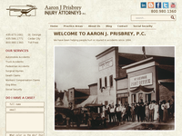 AARON PRISBREY website screenshot