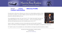 MARVIN RAY RASKIN website screenshot