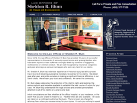 SHELDON BLUM website screenshot