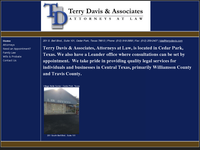 TERRY DAVIS website screenshot