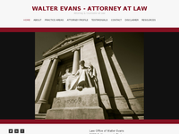 WALTER EVANS JR website screenshot