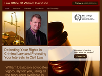 WILLIAM DAVIDSON website screenshot