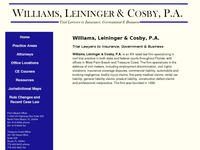 LEININGER WILLIAMS website screenshot