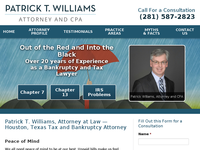PATRICK WILLIAMS website screenshot